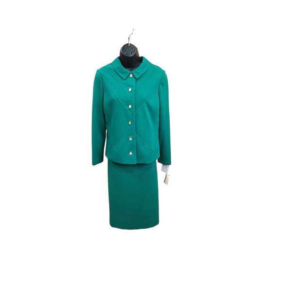 Late 70's - 80's Union Made 2 Piece Dress Set - Picture 1 of 11